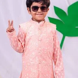 vastramay Boys Floral Print Nehru Jacket-picture-44