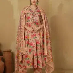 glam roots Women Embroidery Anarkali Kurta Set-picture-30