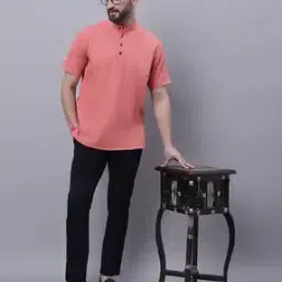 even Short Kurta with Band Collar-picture-26