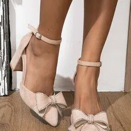 purplehunt Women Embellished Cone Heeled Sandals-picture-11