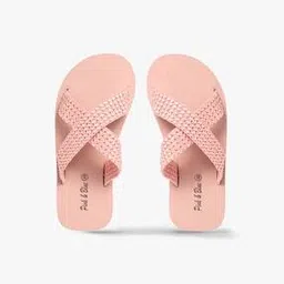 pink n blue Criss-Cross Strap Flip-Flops-picture-41