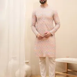 swagg india Men Regular Fit Printed Kurta-picture-21