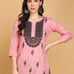 top n thread Women Chikankari Embordered Straight Kurti-picture-45