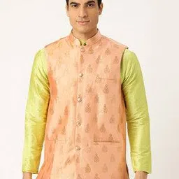 sojanya Printed Nehru jacket with Welt Pocket-picture-14