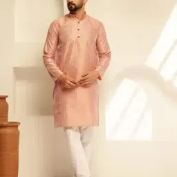 sojanya Men Regular Fit Embroidery Long Kurta  -picture-47