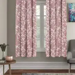 rrc   Floral Microfiber Cotton Window Curtains -picture-34