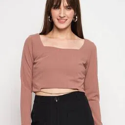 madame Women Relaxed Fit Crop Top-picture-20