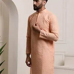 sojanya Embroidered Cotton Kurta with Slip Pockets-picture-37