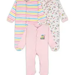 tiniberry Pack of 3 Printed Rompers-picture-13