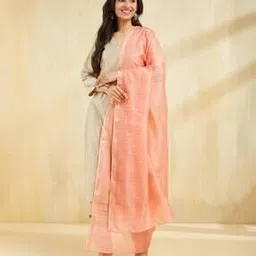 Women Cotton Silk Blend Dupatta-image-57
