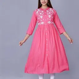 y & o Women Embroidered Flared Kurta-picture-23