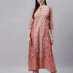indibelle Floral Print A-line Kurta-picture-35