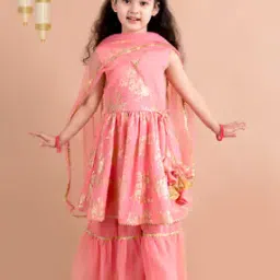 pspeaches Floral Pattern Kurta Set with Dupatta-picture-53