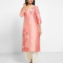 rangmanch by pantaloons Women Floral Print Straight Kurta-picture-37