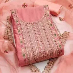 svaraa Women Embroidery Unstitched Dress Material   -picture-27