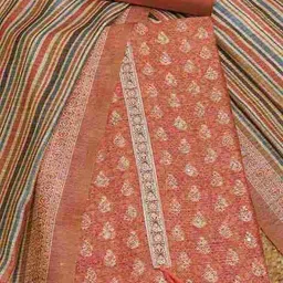 soch Women Printed 3-Piece Unstitched Dress Material image 1