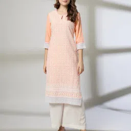 avaasa mixnmatch trends select Women Embroidered Straight Kurta image 1
