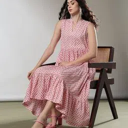 nyrika Women Floral Print Tiered Dress-picture-42