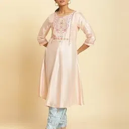 Women Embroidered Flared Kurta-picture-23