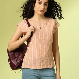 Women Striped Relaxed Fit Top-image-94