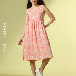 acai Women Floral Print A-Line Dress image 1
