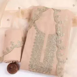 mbz.in by meena bazaar Women Embroidered Unstitched Dress Material-picture-18