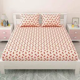 mafatlal 144 TC Pure Cotton Printed Double Bedsheet with 2 Pillow Covers-picture-29