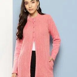 aarika girls ethnic Women Striped Cardigan with Insert Pockets-picture-48