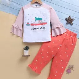 Girls Graphic Pants with Top-image-7
