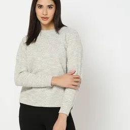 fig Heathered Crew-Neck Sweatshirt-picture-34