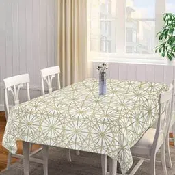 arrabi Geometric Cotton Blend 6 SEATER Table Cover-picture-14