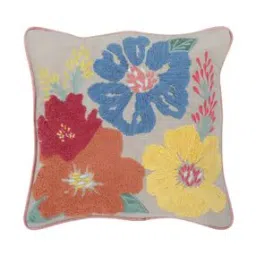 haus & kinder Embroidered Throw Cushion Cover 16'' x 16''-picture-24