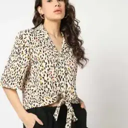 rio Women Printed Regular Fit Knotted Shirt-picture-17