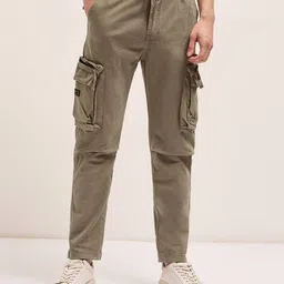 the bear house Men Slim Fit Cargo Pants image 1