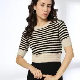 Women Striped Cotton Pullover-image-99