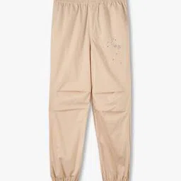 Girls Embroidered Cotton Joggers-image-67