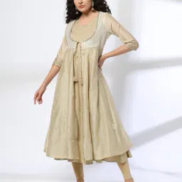 avaasa mix n' match Women Embellished Flared Kurta image 1