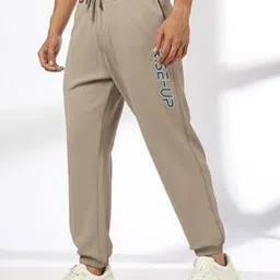 Men Regular Fit Joggers with Side Overlock-image-22