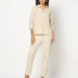 yousta Women Embroidered Relaxed Fit Top-picture-53
