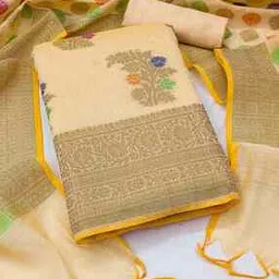 svaraa Women Floral Print 3-Piece Unstitched Dress Material-picture-29