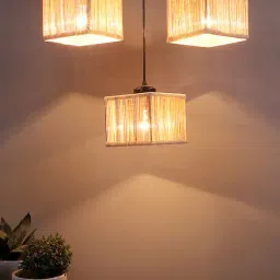 devansh Bamboo Square Hanging Lamp  image 1