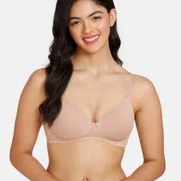 zivame Basics Padded Non-Wired 3/4th Coverage Ultra Low Back T-Shirt Bra-picture-14