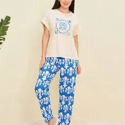 sweet dreams Women Printed T-Shirt & Pyjamas Set-picture-19