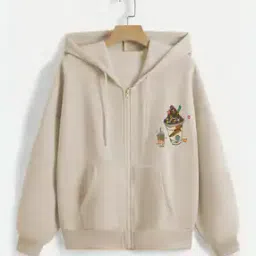 Women Graphic Print Regular Fit Hoodie-image-35