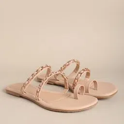 fyre rose Toe-Ring Sandals with Metal Accent-picture-47