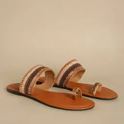 acai Embellished Toe-Ring Flat Sandals-picture-35