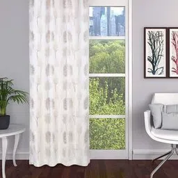 the conversion Tropical Print Eyelet Door Curtain-picture-48