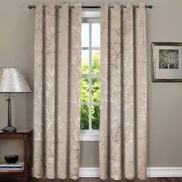 Set of 2 Printed Long Door Curtains-image-0