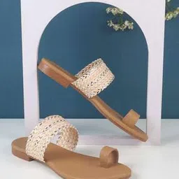 Women Toe-Ring Sandals with Synthetic Upper-image-0