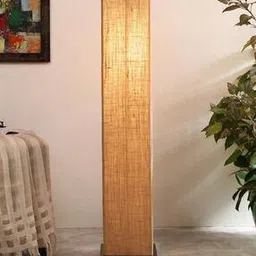devansh Jute Square Wood Base Floor Lamps-picture-36
